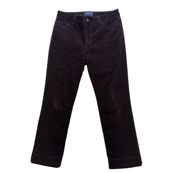 Chaps Womens Corduroy Pants Size 4 Dark Brown - Picture 1 of 10